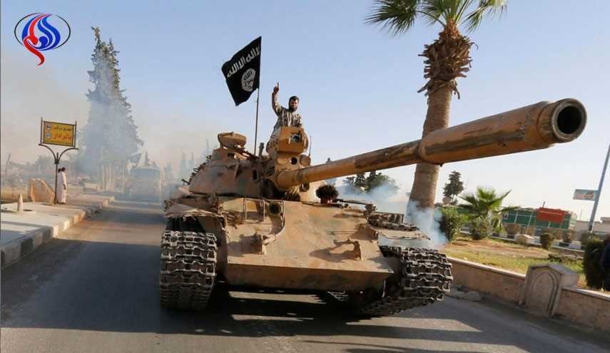 انهدام تانک داعش با موشک ارتش سوریه