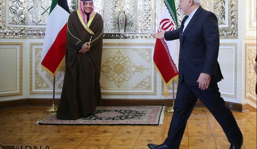 بالصور.. لقاء وزيري خارجية ايران والكويت