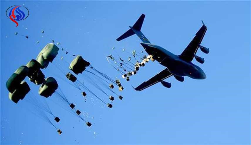 کمک به فرودگاه نظامی دیر الزور با پرتاب تجهیزات و غذا از آسمان
