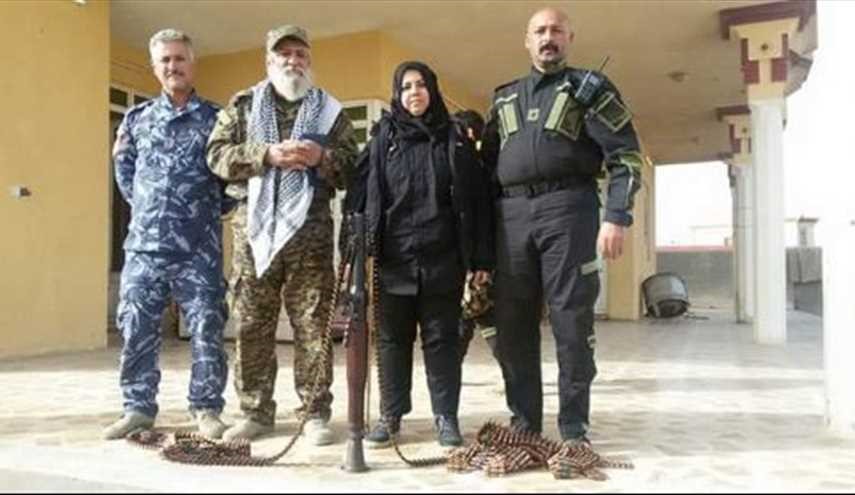 بالصور..شاهد المرأة العراقية التي تقود المعارك ضد 