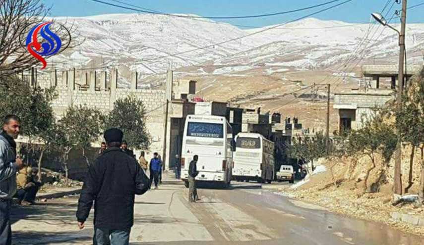 الانتهاء من نقل المسلحين من قرى وادي بردى بريف دمشق