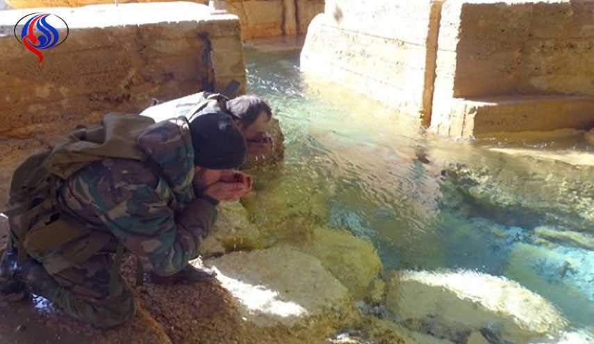بدء ضخ المياه لاحياء دمشق من نبع عين الفيجة بعد قطع المسلحين لها