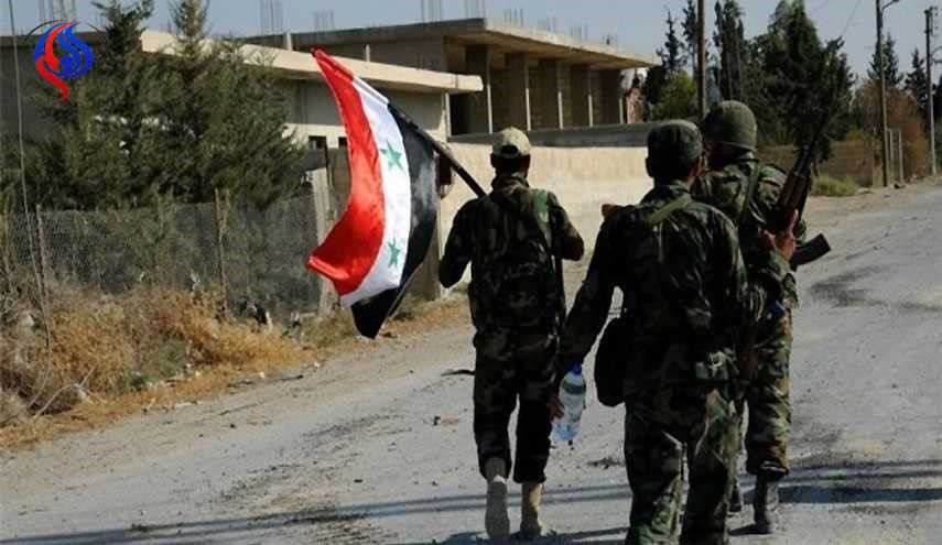 الجيش يدك مواقع ودشم ارهابيي داعش بمنطقة المقابر بدير الزور