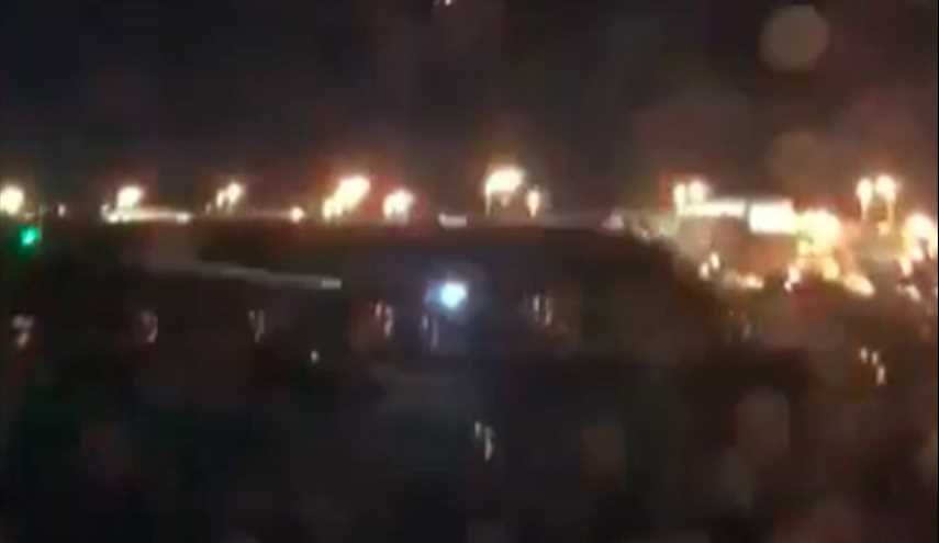 آتش گرفتن هواپیمای مسافری درفرودگاه نیویورک