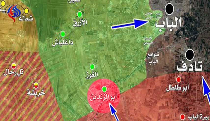 الجيش السوري سيطر على بلدة تادف قرب الباب وقتل 650 إرهابيا