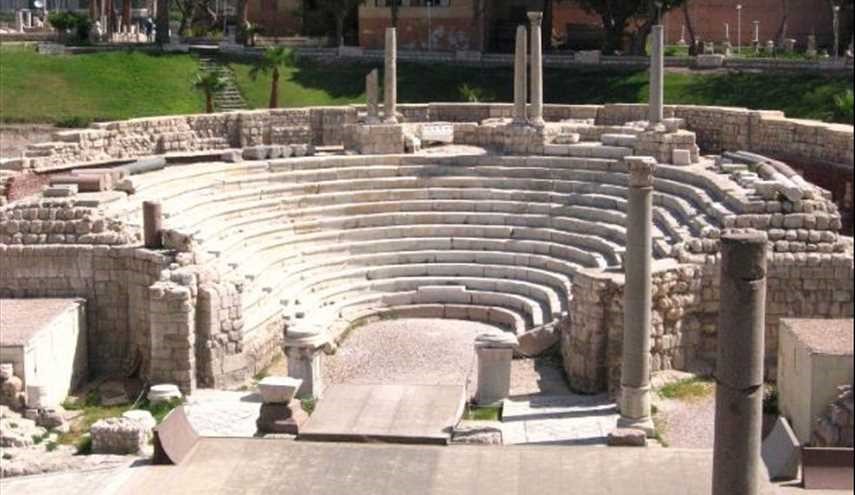 بالصور..المسرح الروماني بالأسكندرية  في مصر من القرن الرابع الميلادي