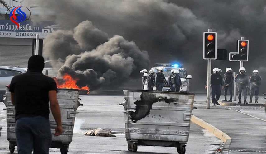 بالصور.. صدامات بين الشباب وقوات الامن البحرينية غرب المنامة