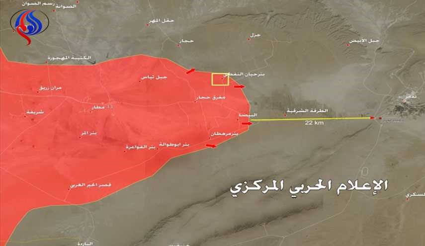 بالخريطة: اقتراب الجيش السوري من مدينة تدمر