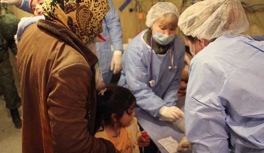 کمک پزشکان روس به زخمی‌ها و اهالی شرق حلب