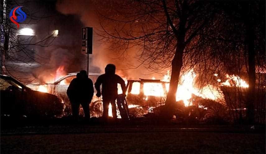 آشوب و آتش افروزی در پایتخت سوئد