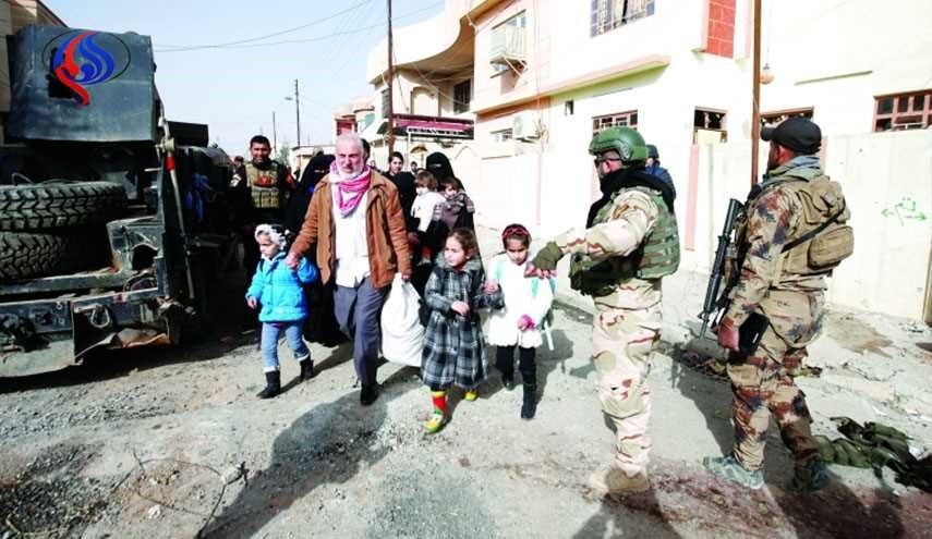إجلاء 480 نازحاً من قرية اليرموك غربي الموصل
