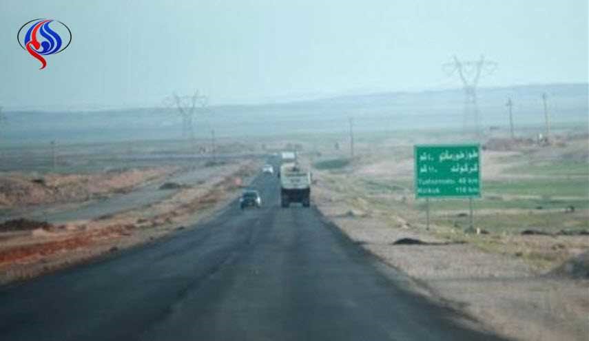 صورة..اعتقال انتحاري حاول استهداف سيطرة على طريق بغداد كركوك