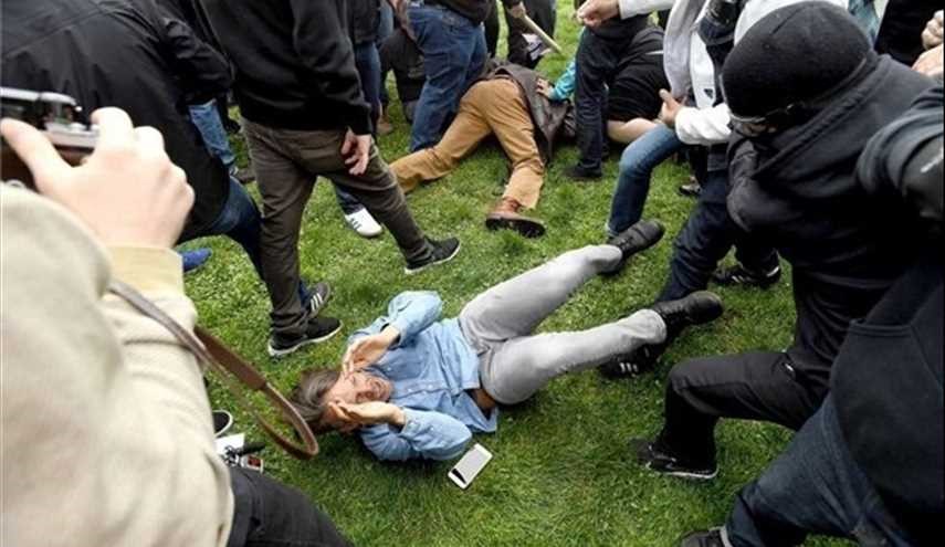 Anti-Trump, Pro-Trump Protesters Clash in Berkeley