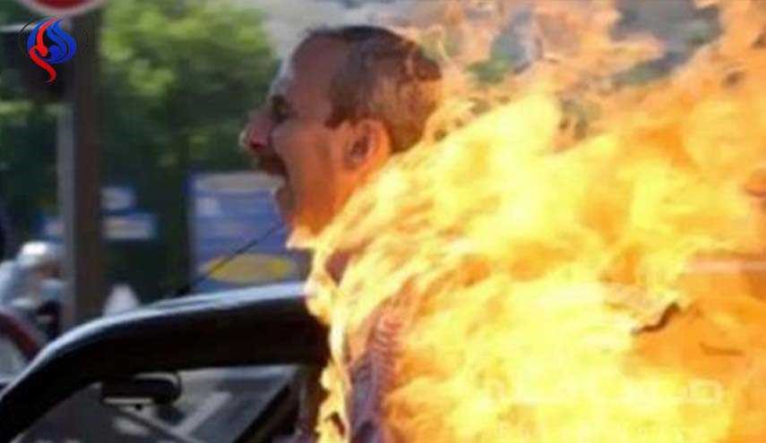 مواطن أشعل النار في نفسه بمدينة نصر للنيابة: «مش قادر آكل أولادي»
