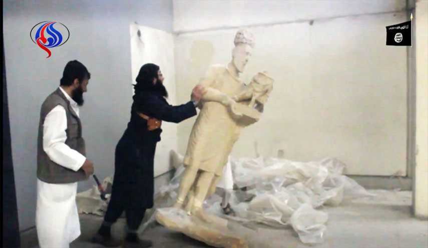تقلب داعشی‌ها در تخریب آثار باستانی موصل!