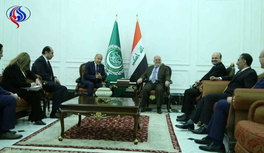 رئيس الوزراء العراقي يستقبل امين عام الجامعة العربية