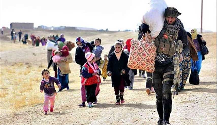 قوات الشعبية العراقية مساعدة الفارين من الموصل
