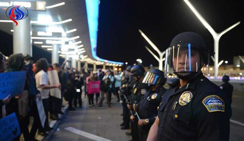 الشرطة الأمريكية توقف 25 متظاهرًا ضد حظر ترامب المعدّل