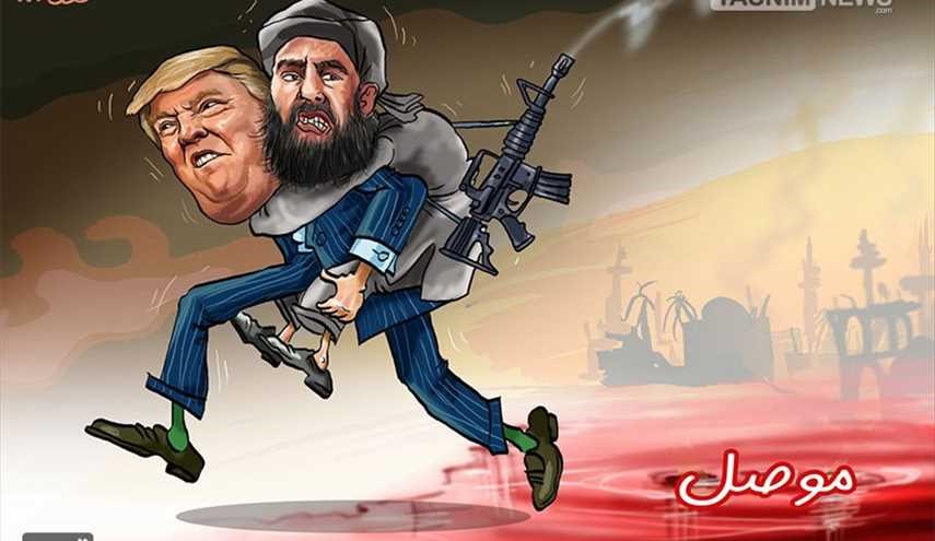 فرار ابوبکر بغدادی توسط امریکا ! | کاریکاتور