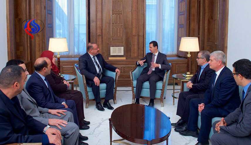 ملاقات هیئت پارلمانی تونس با بشار اسد