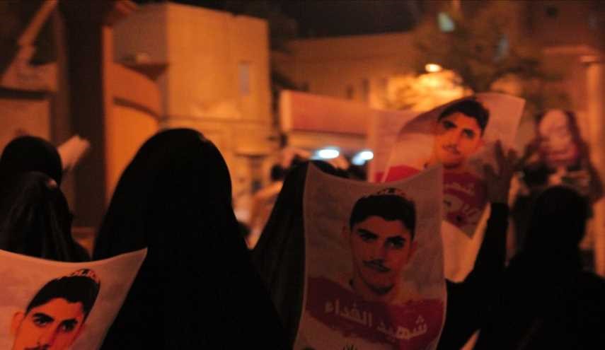مسيرة شعبية بقرية أبو قوة في البحرين وفاءً للشهيد مصطفى حمدان، وتضامناً مع الشيخ 