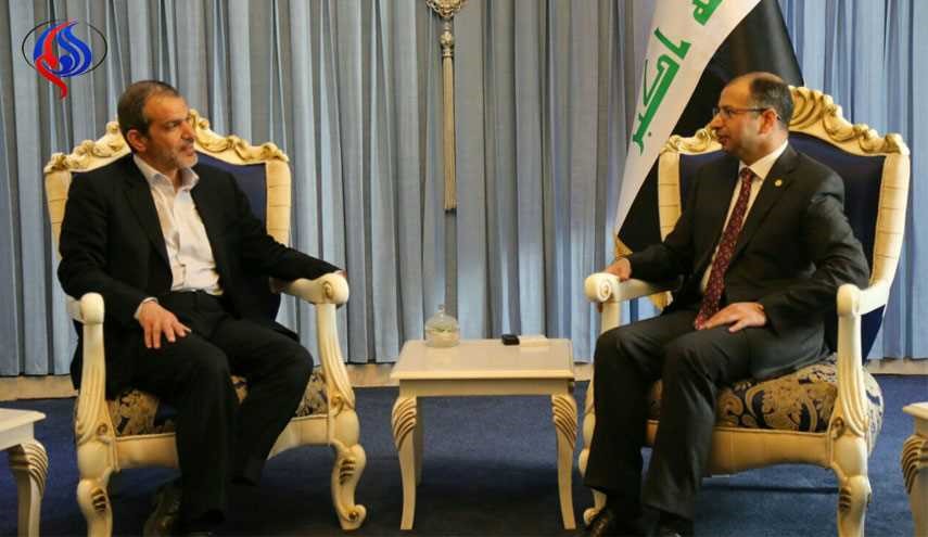 الجبوري يستقبل السفير الايراني لانتهاء مهامه في بغداد