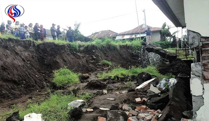 رانش زمین در اندونزی 11 نفر را مدفون کرد
