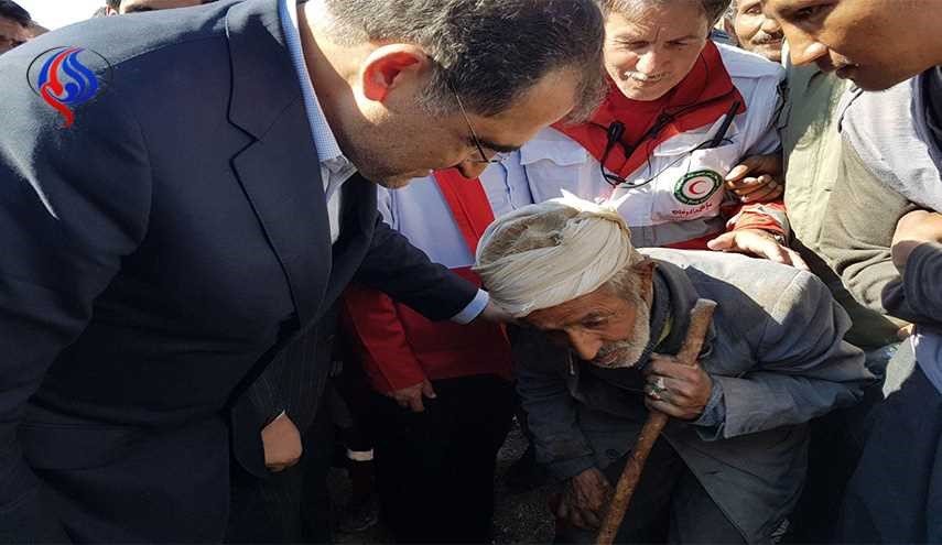 حضور وزیر بهداشت در مناطق زلزله زده خراسان رضوی