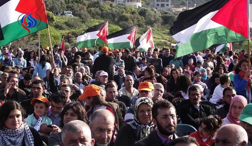 تجمع اعتراضی فلسطینیان در محکومیت محاصره غزه