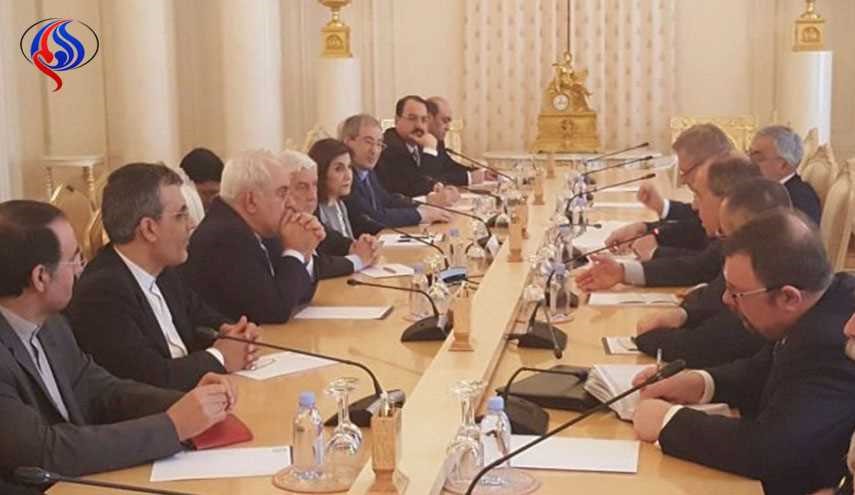 اجتماع ثلاثي بين وزراء خارجية ايران وروسيا وسوريا في موسكو