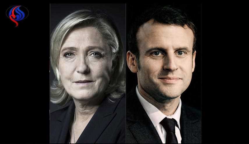 پیشتازی ماکرون و لوپن در نظرسنجی‌های انتخابات ریاست‌جمهوری فرانسه