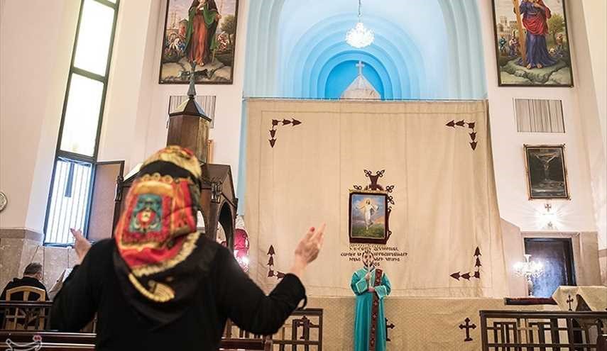 اقامة مراسم عید القیامة فی کنیسة غریغور المقدس