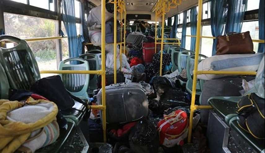 عشرات الشهداء والجرحى بتفجير حافلات الخارجين من الفوعة وكفريا في حلب