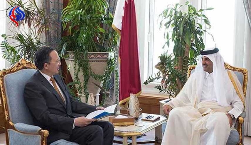 امنیت منطقه ،محور مذاکرات امیر قطر با وزیر خارجه قزاقستان