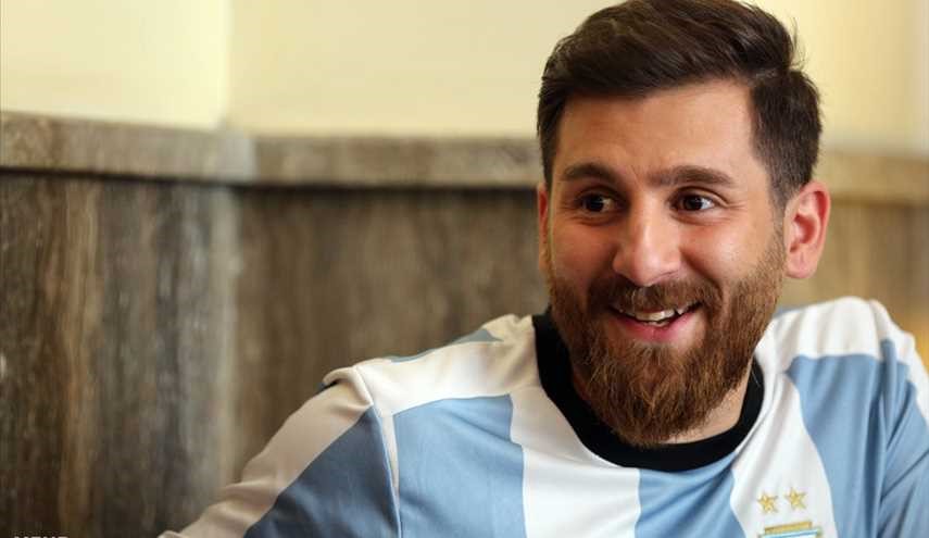Iranian edition of Messi !.. Messi's face match hopes to see him in person [Photos]