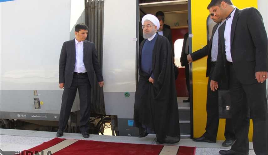 افتتاح خط سكة حديد طهران - همدان