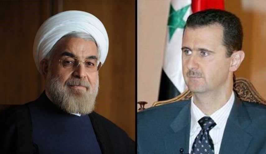 الرئيس الاسد يعزي الرئيس روحاني بضحايا حادثة منجم كلستان