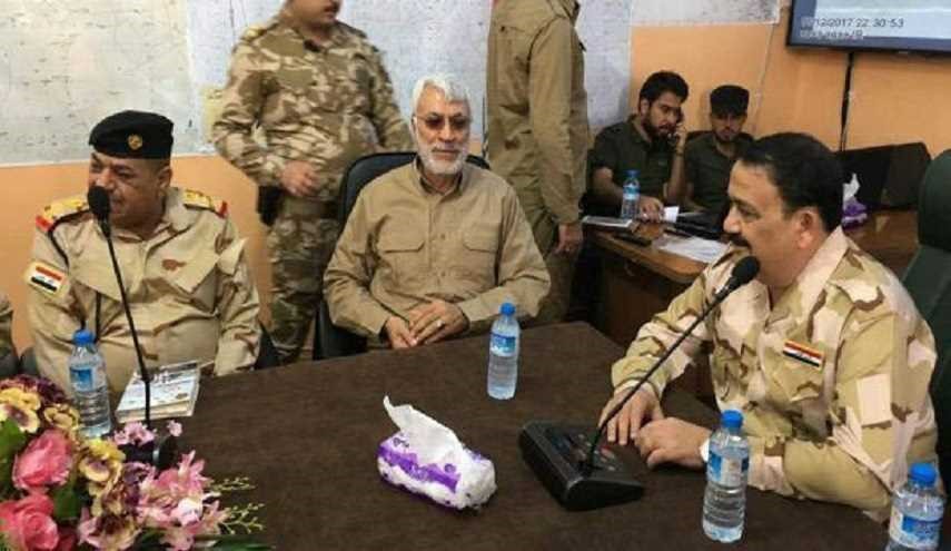 وزير الدفاع العراقي يزور مقر عمليات الحشد ويطلع على سير عمليات القيروان