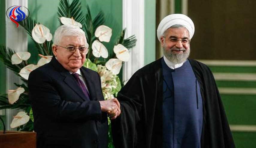 معصوم يهنئ روحاني بإعادة انتخابه رئيسا للجمهورية الاسلامية