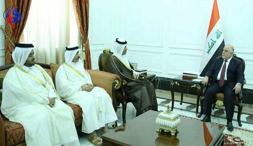 العبادي يستقبل وزير خارجية قطر في بغداد