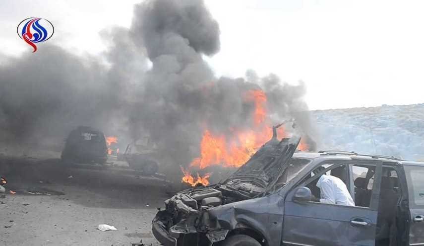 انهدام خودروی بمبگذاری شده در راه فرودگاه دمشق