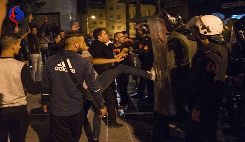 درگیری شدید پلیس و معترضان در مغرب