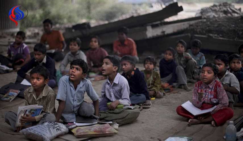 یک سوم کودکان فقیر جهان، هندی هستند