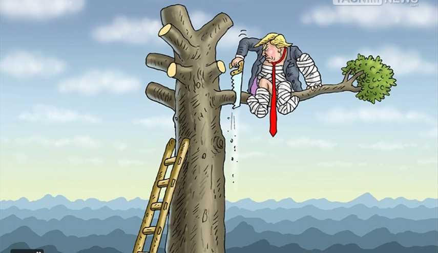 خودزنی ترامپ ... | کاریکاتور