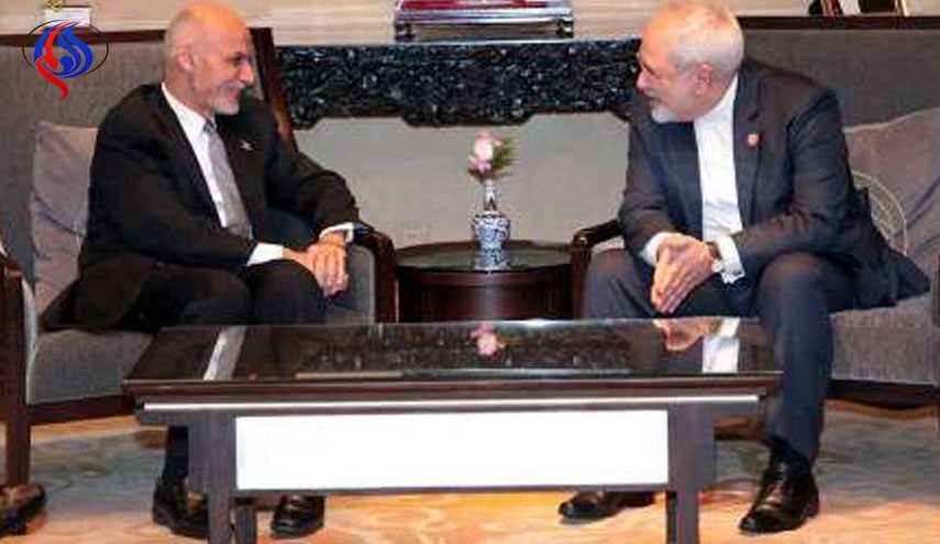 دیدار ظریف و رئیس جمهوری افغانستان در آستانه