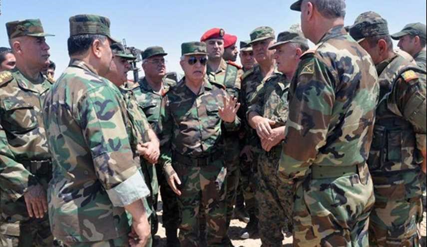 Chief of General Staff Inspects Army Units Operating in Palmyra