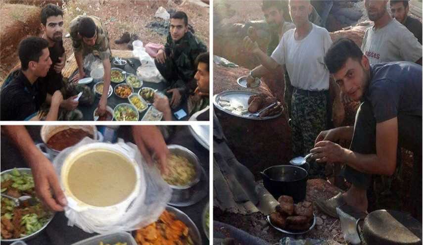بالصور.. مائدة الإفطار لقوات الحماية الشعبية في كفريا و فوعة