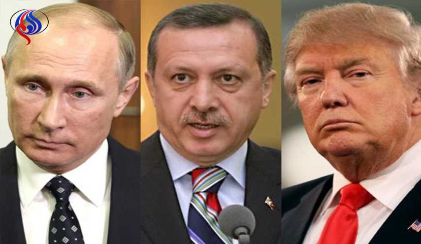 أردوغان يبحث مع ترامب وبوتين الأزمة القطرية والتسوية السورية