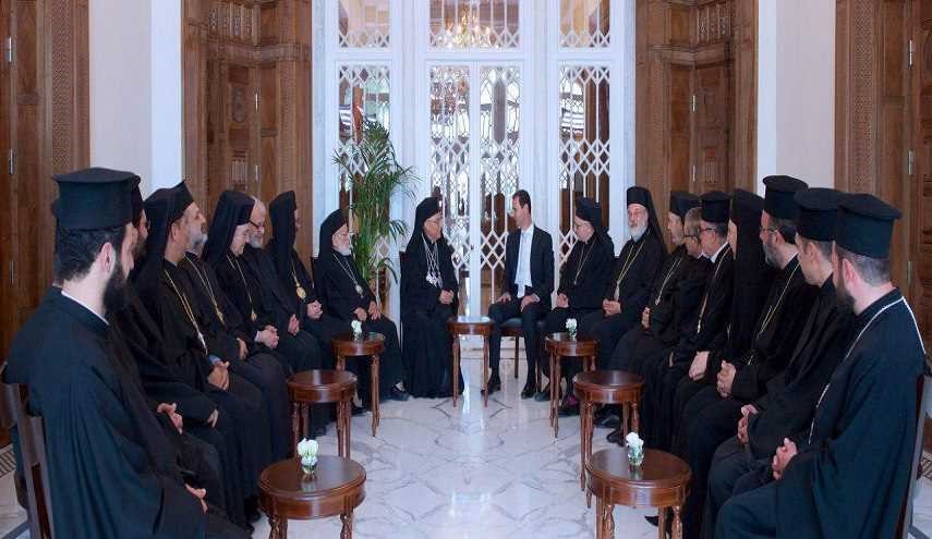 الرئيس الأسد يستقبل وفد بطريركية الروم الملكيين الكاثوليك