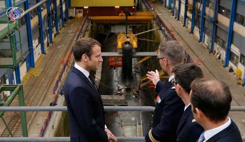 فرود رئیس جمهور فرانسه روی زیردریایی اتمی! +عکس